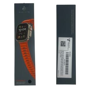 Bandletic R-FKM Sports Band Apple Watch Men iWatch Ultra2 49mm -BLACK -NEW